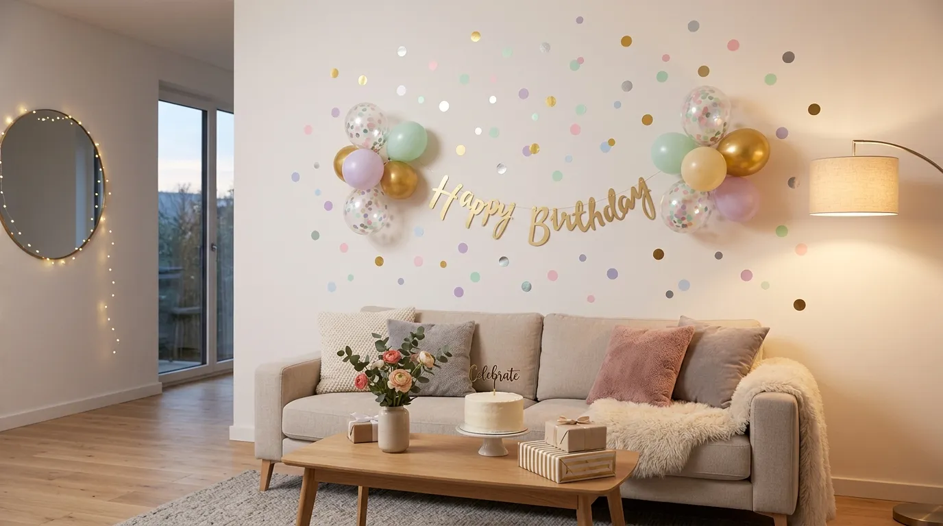 Confetti Accent Wall