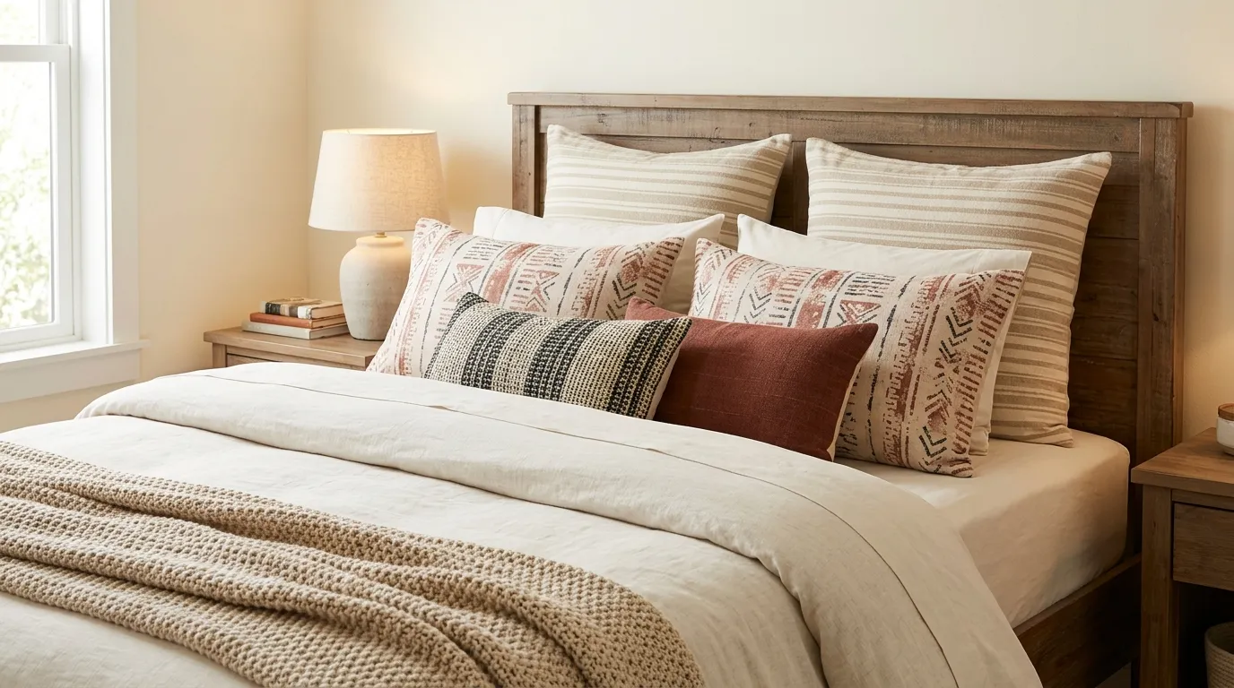 Mixed Pattern Pillows