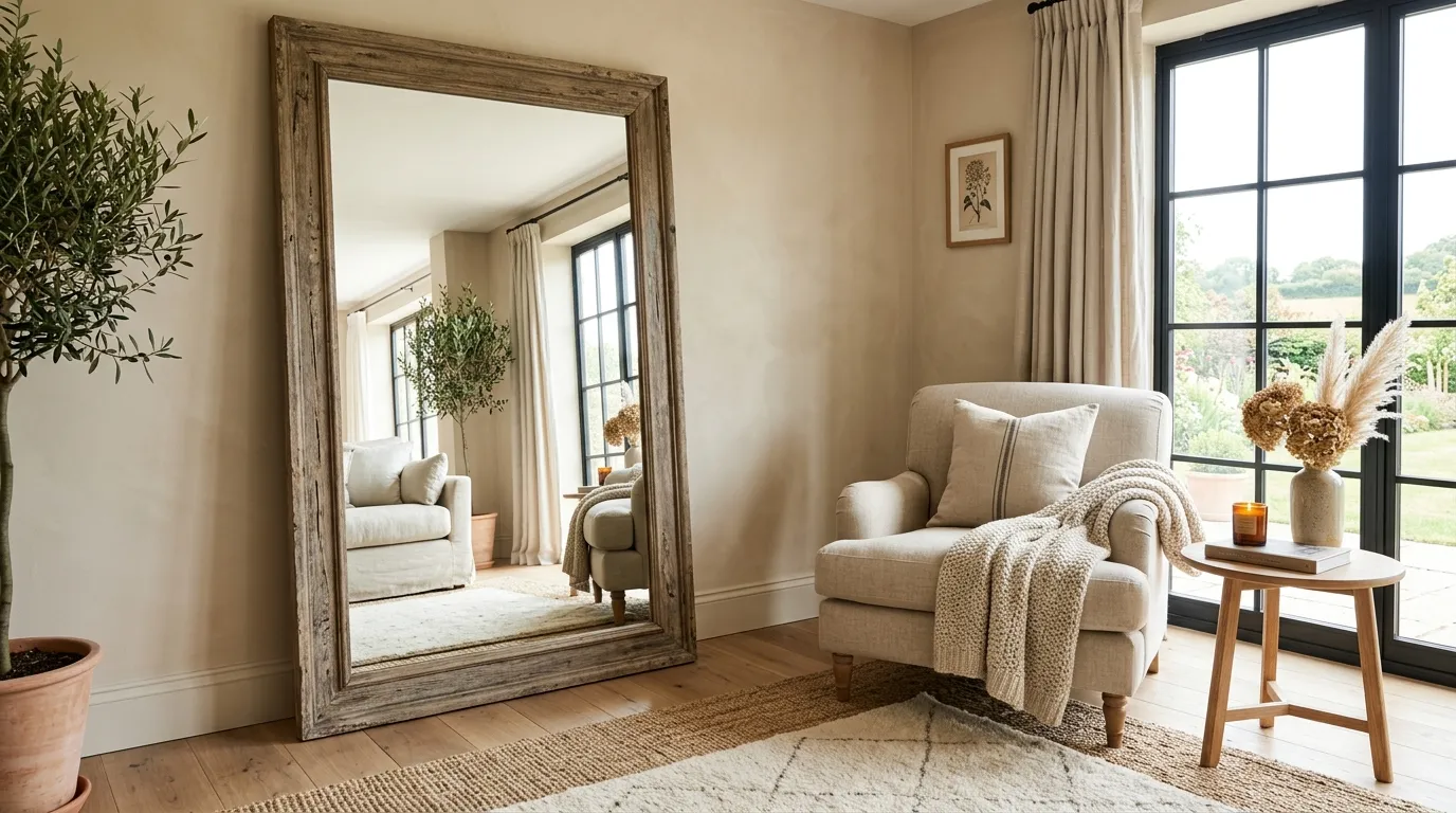 Oversized Leaning Mirror