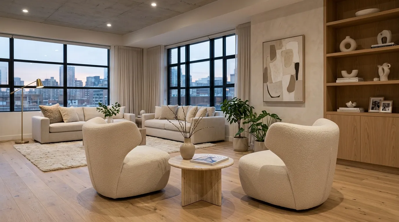 Sculptural Accent Chairs