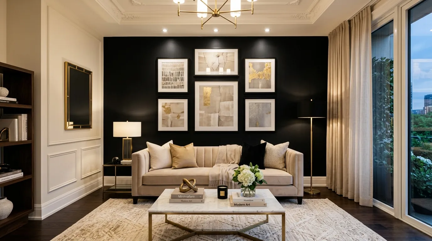 Black Accent Wall Art