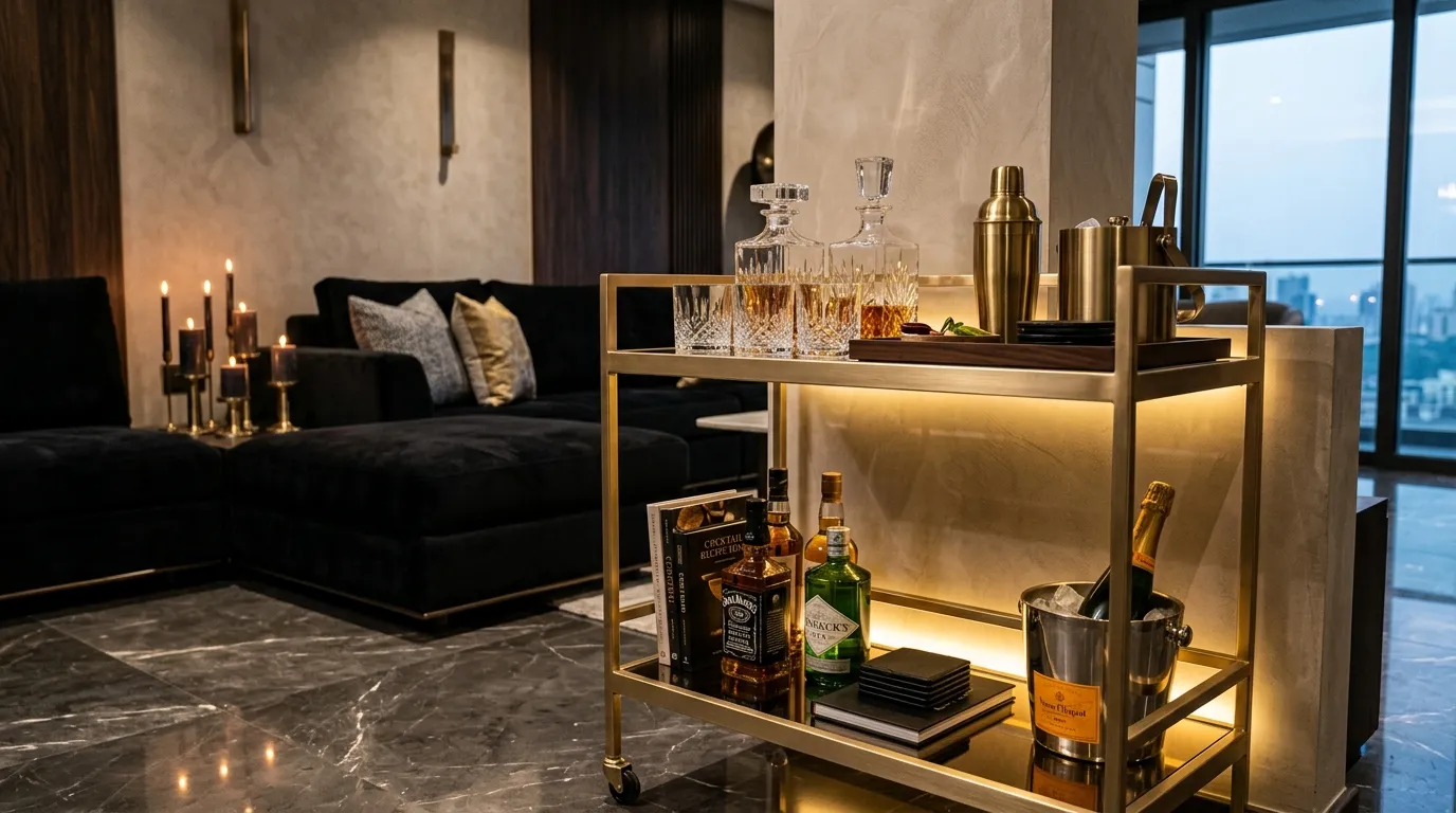 Designer Bar Cart