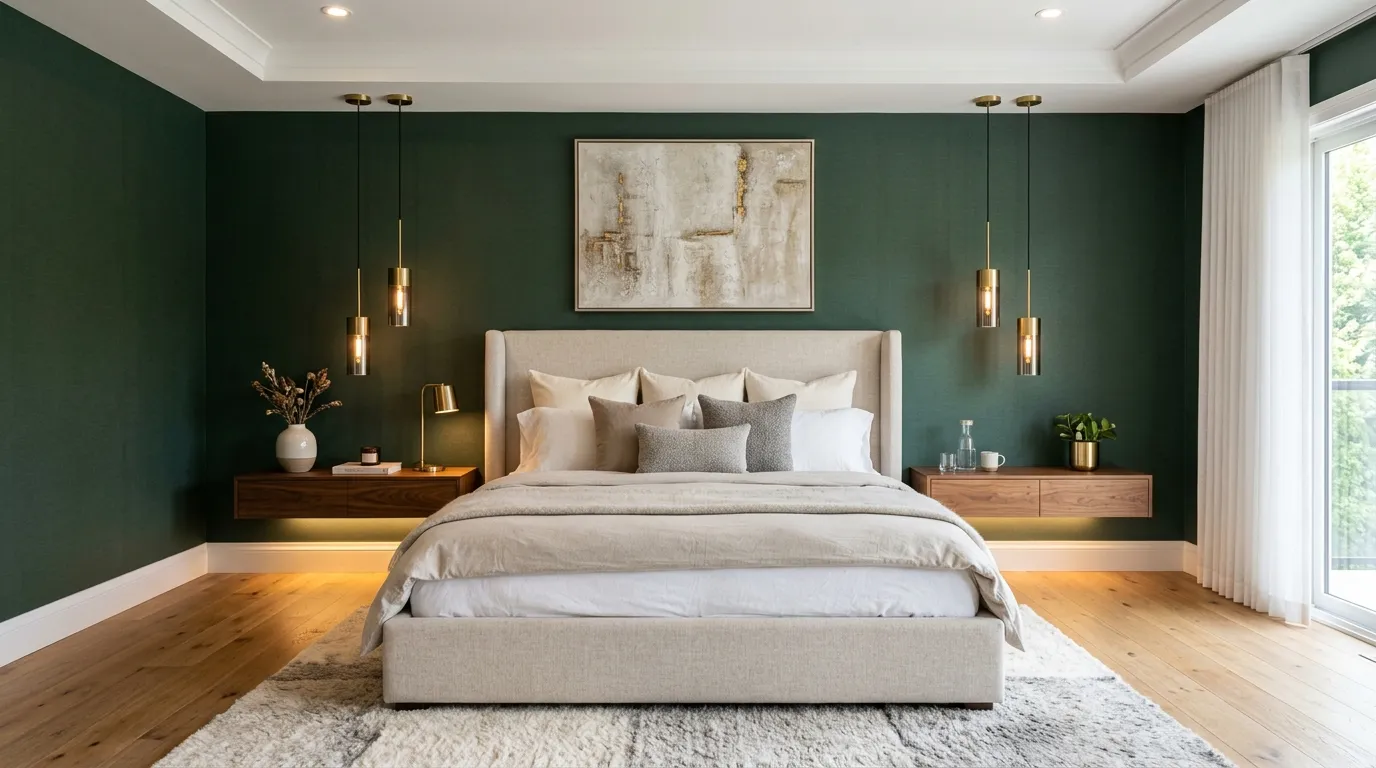 Floating Walnut Nightstands