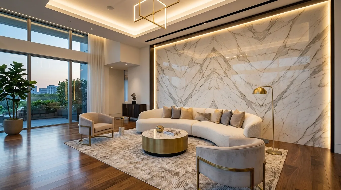 Marble Slab Wall