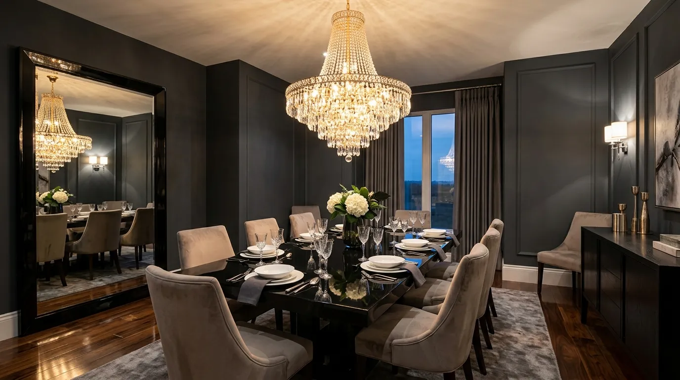 Crystal Chandelier Glow