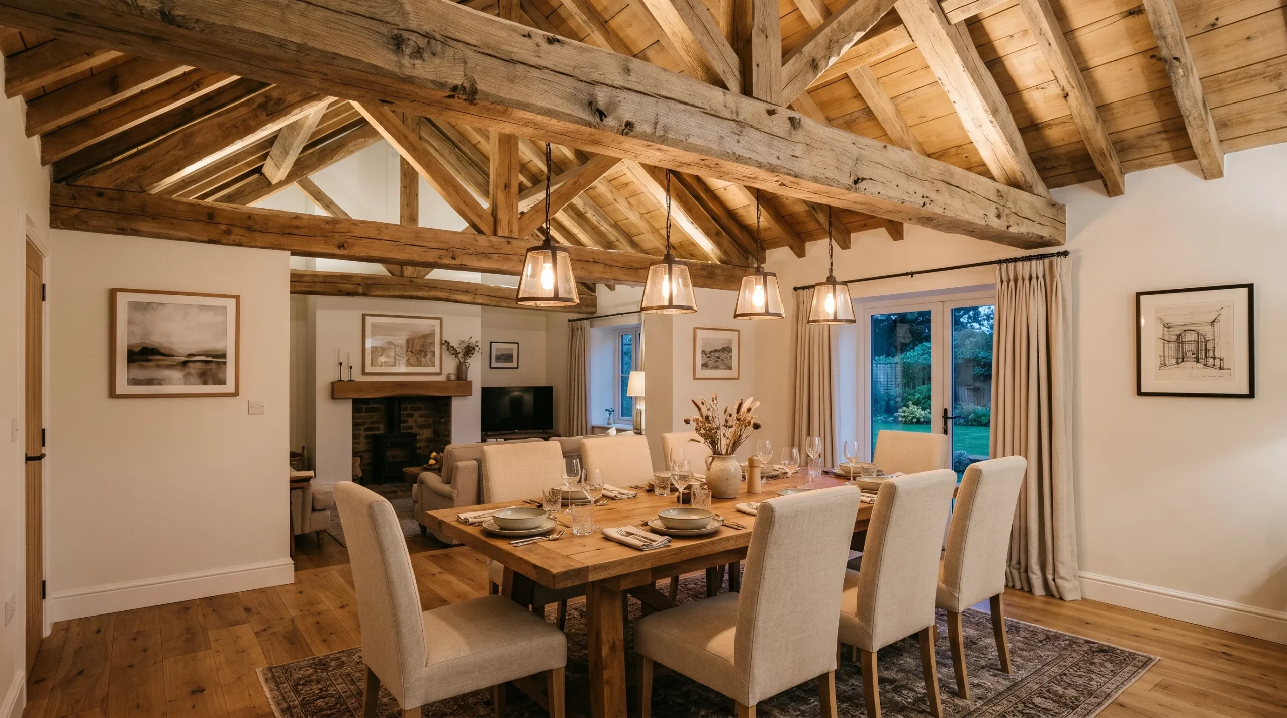 Exposed Wood Beams