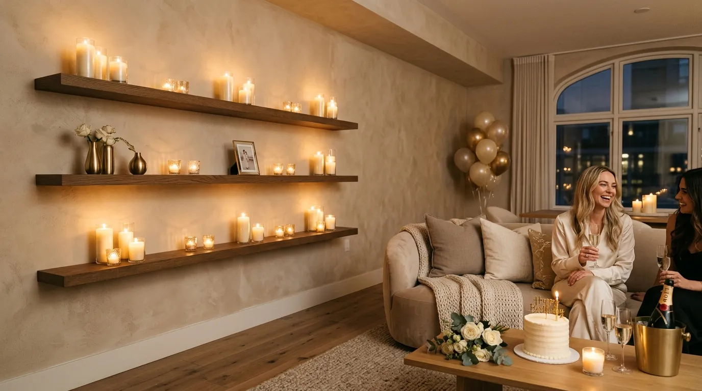 Floating Candle Shelves