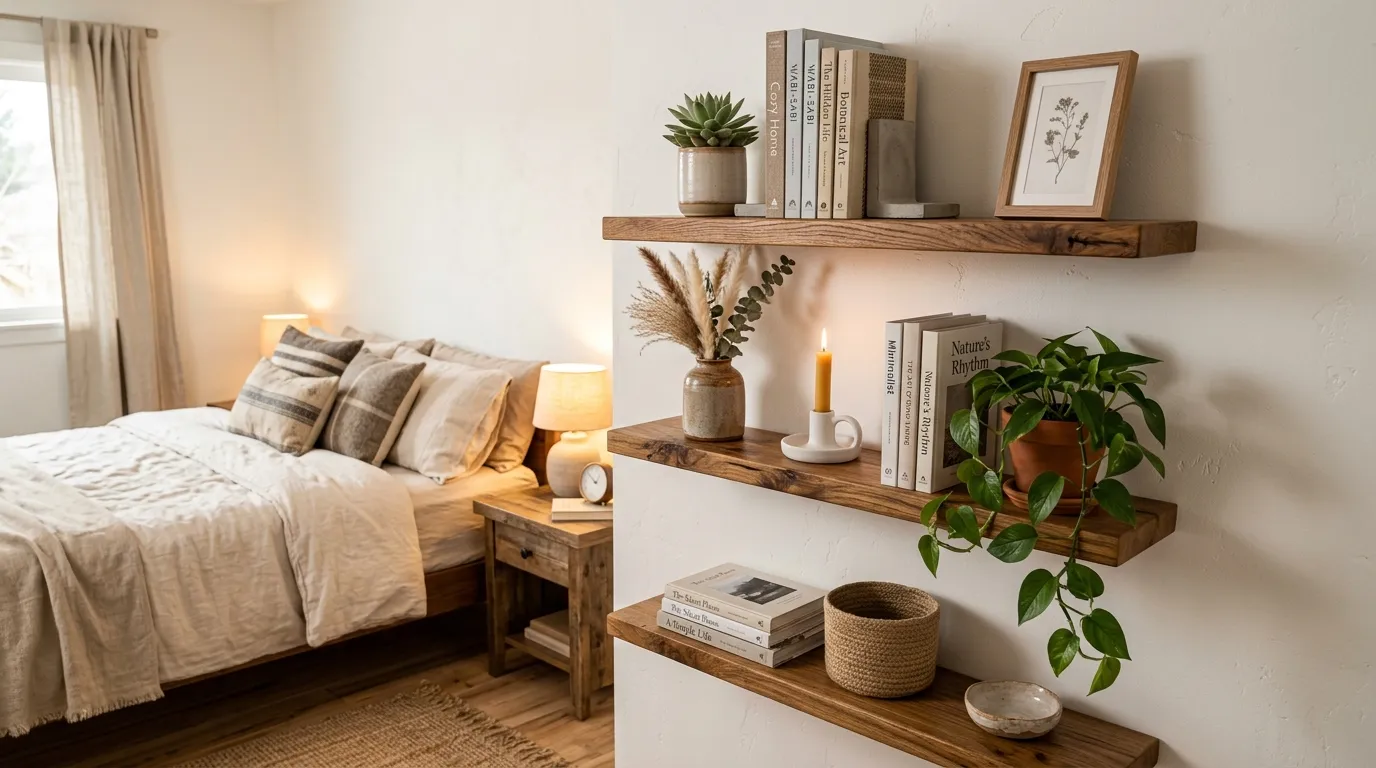 Rustic Floating Shelves
