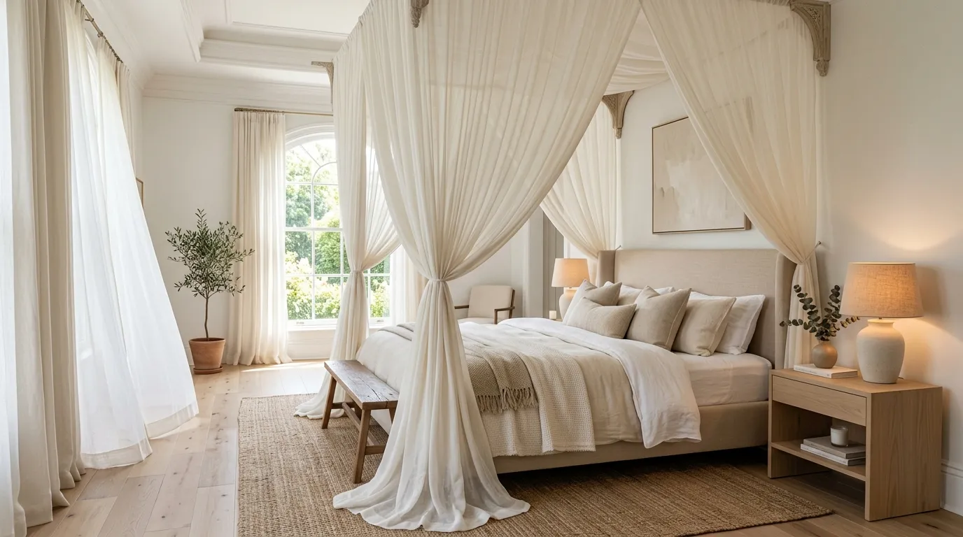 Sheer Canopy Drapes