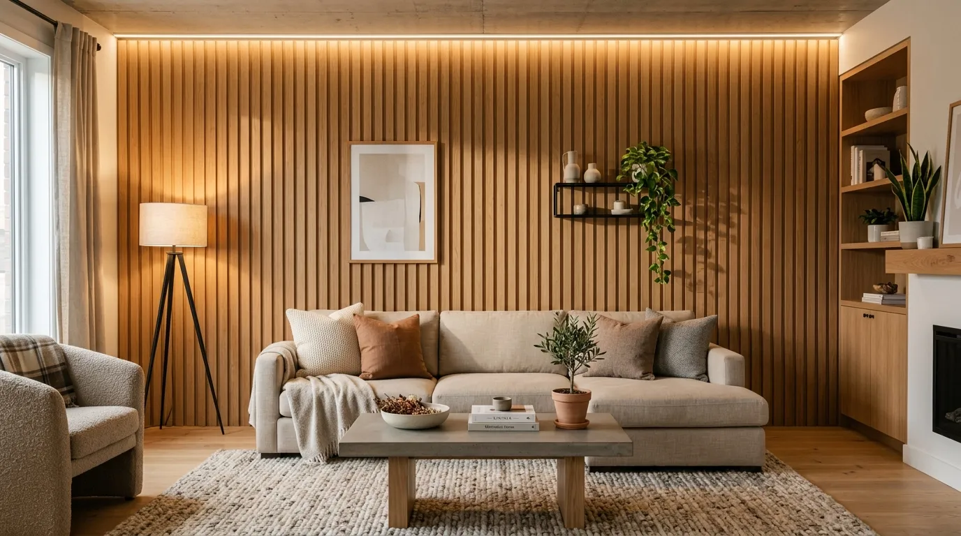 Vertical Wood Slats