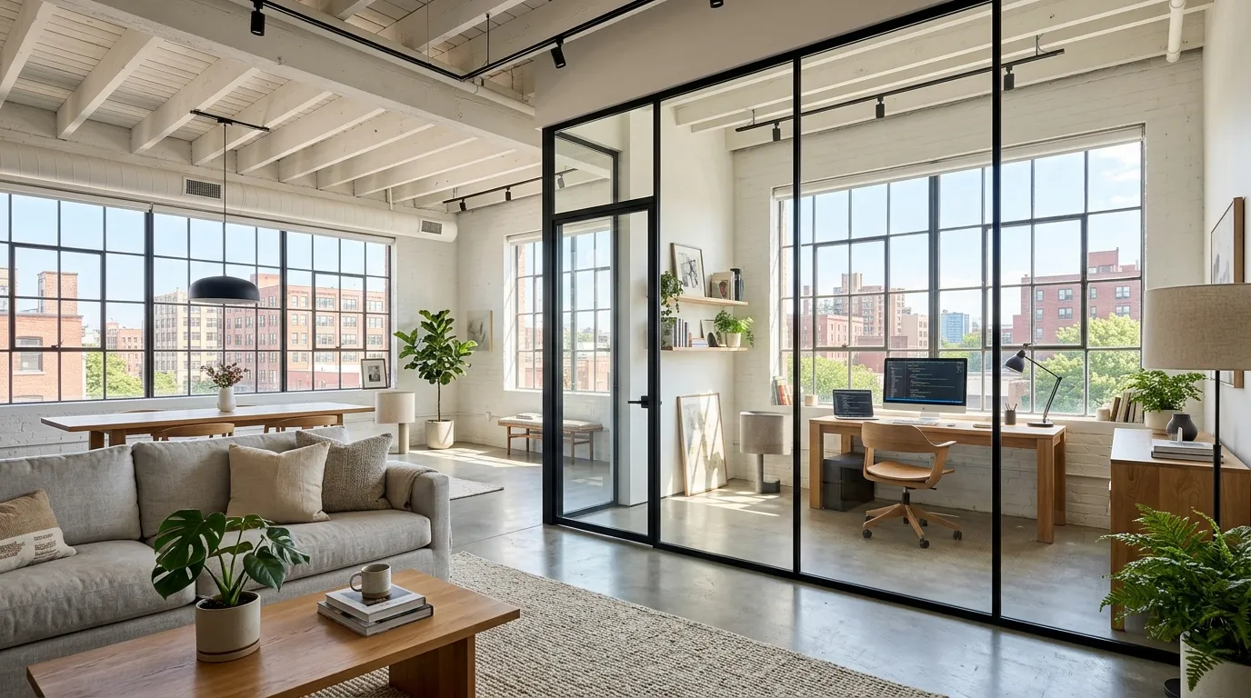 Open Glass Partitions