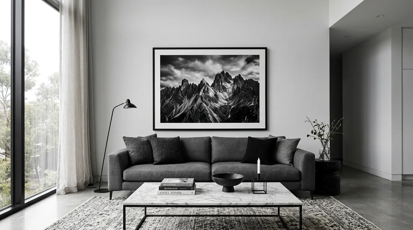 Oversized Black White Photography