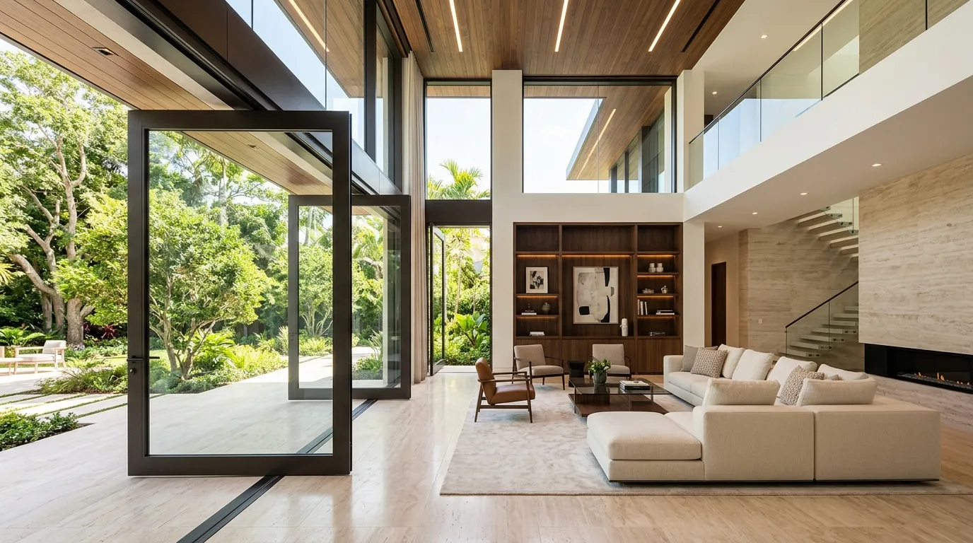 Oversized Pivot Doors