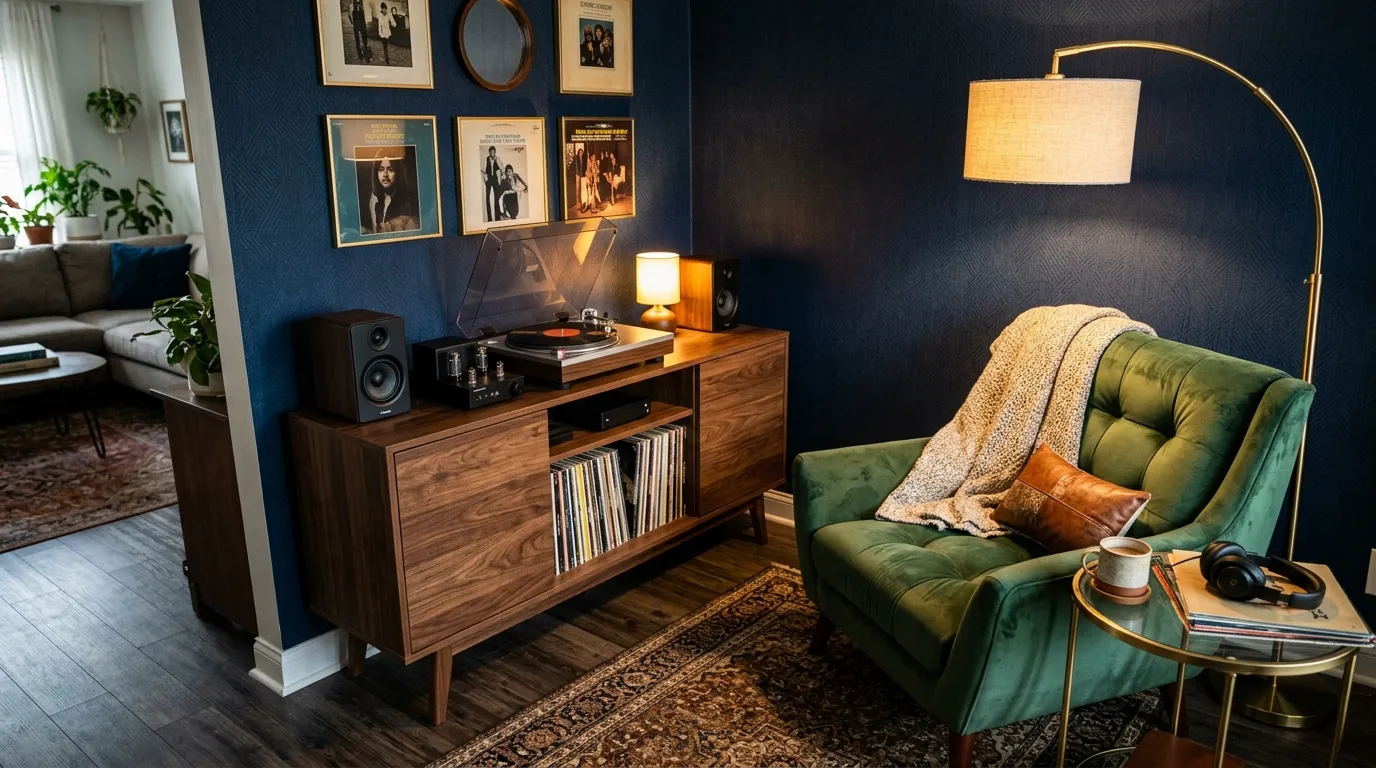 Record Listening Nook