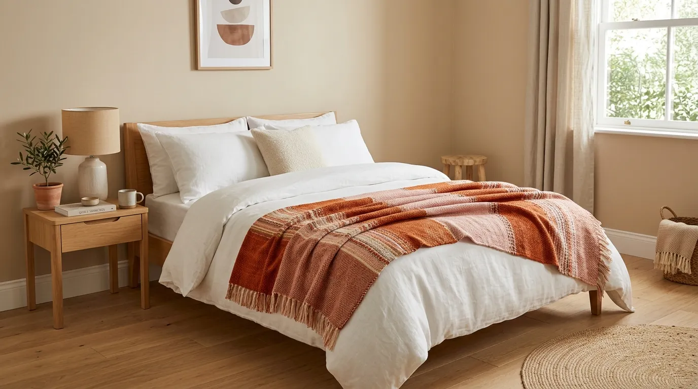 Colorful Bed Throw