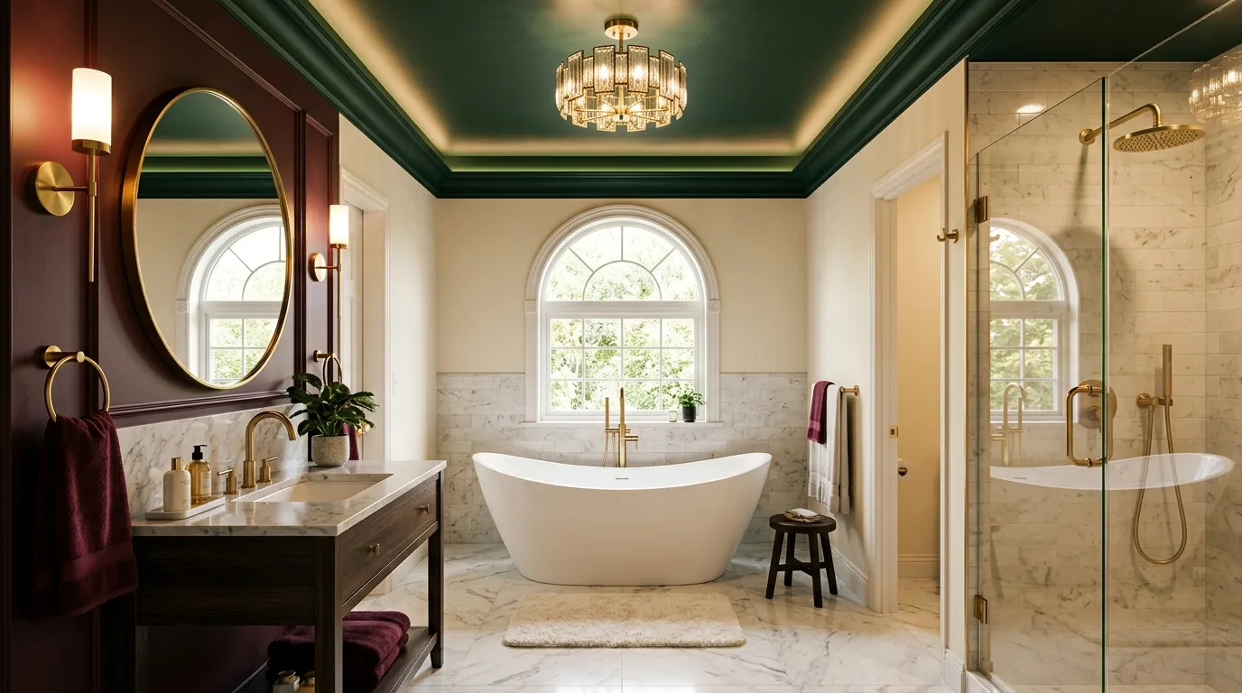 Dark Green Ceiling