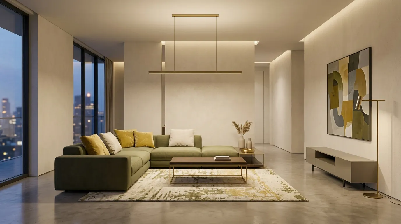 Golden Minimalist Lines