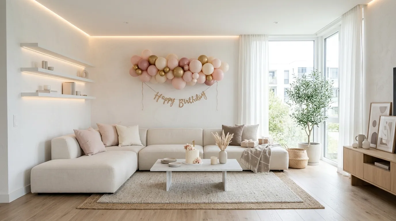 Minimalist Pink Lounge