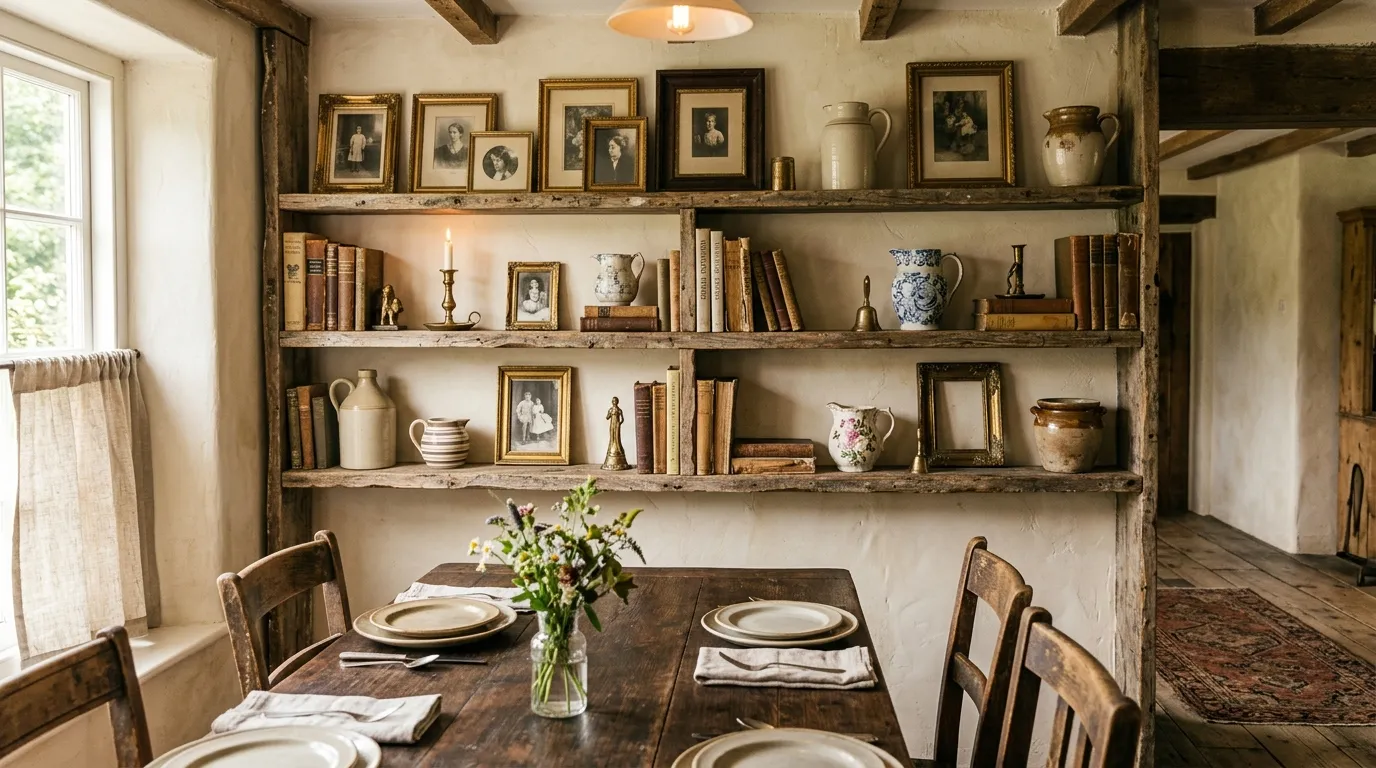 Vintage-Inspired Shelves