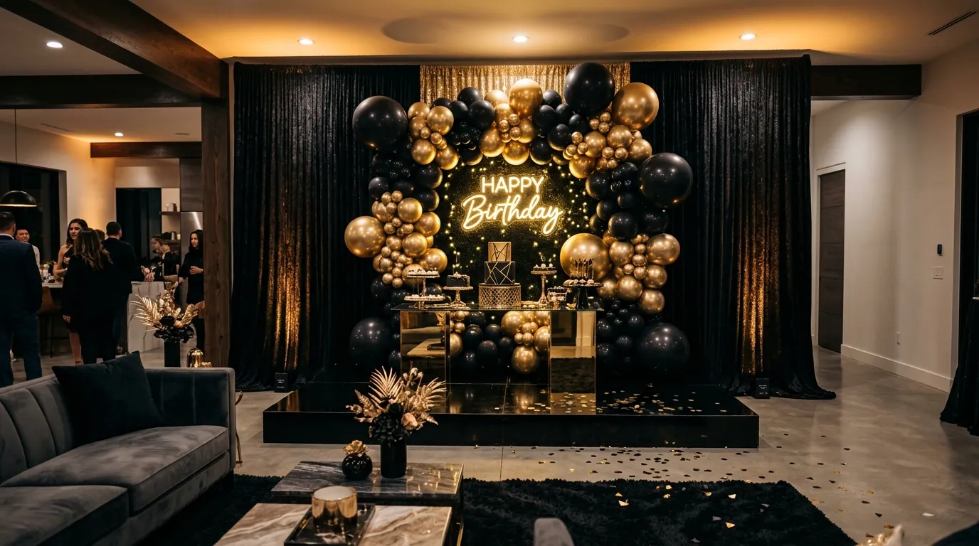 Black And Gold Stage