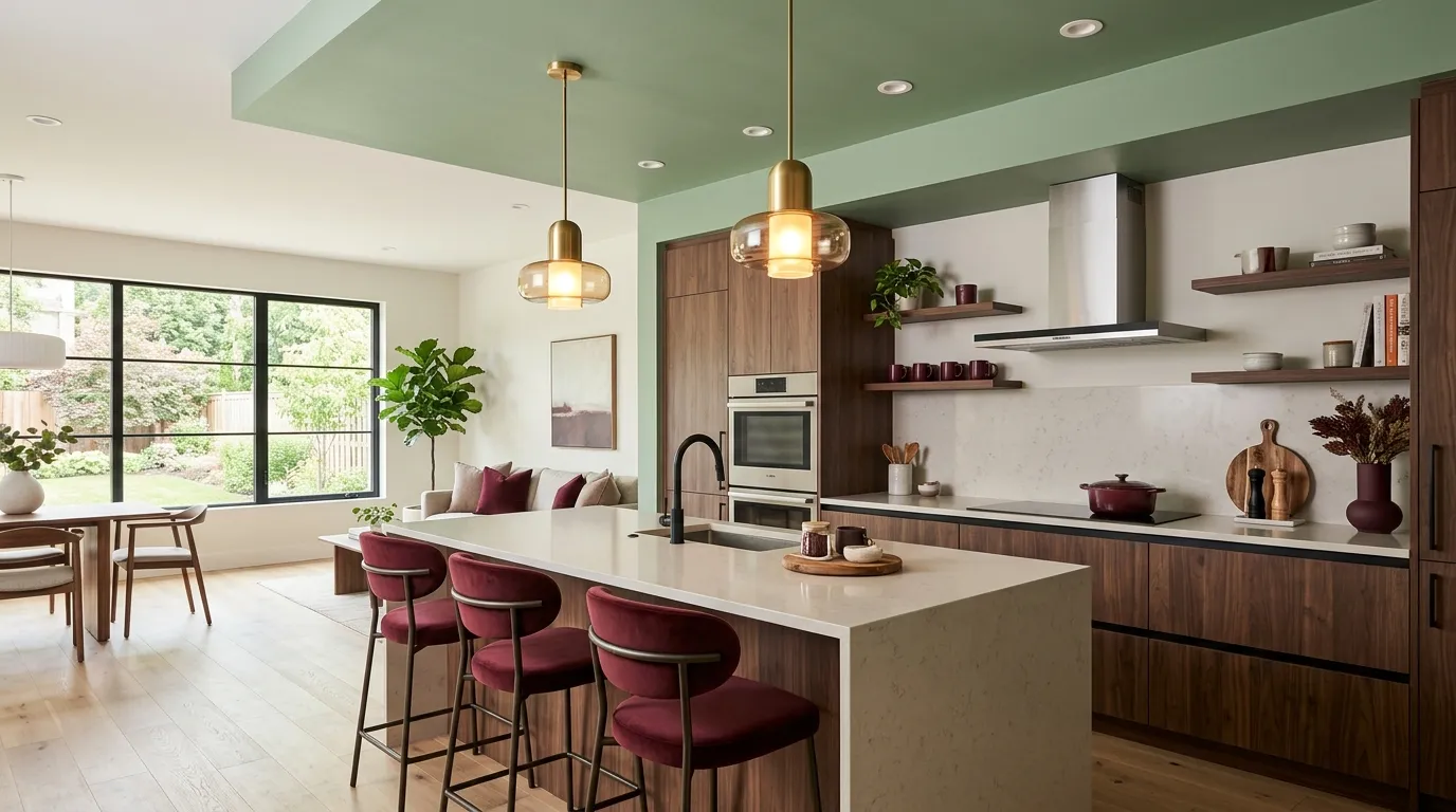 Green Ceiling Accent