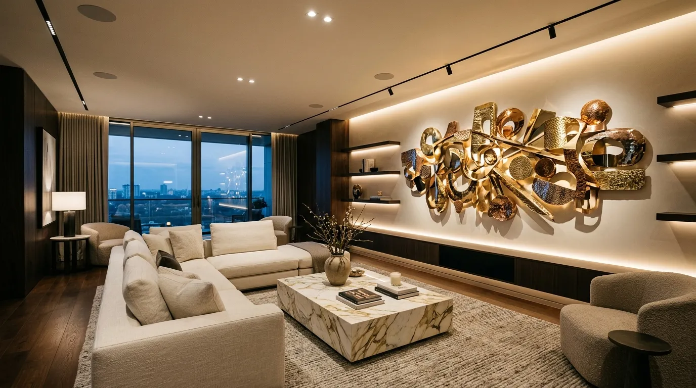 Metallic Wall Sculpture