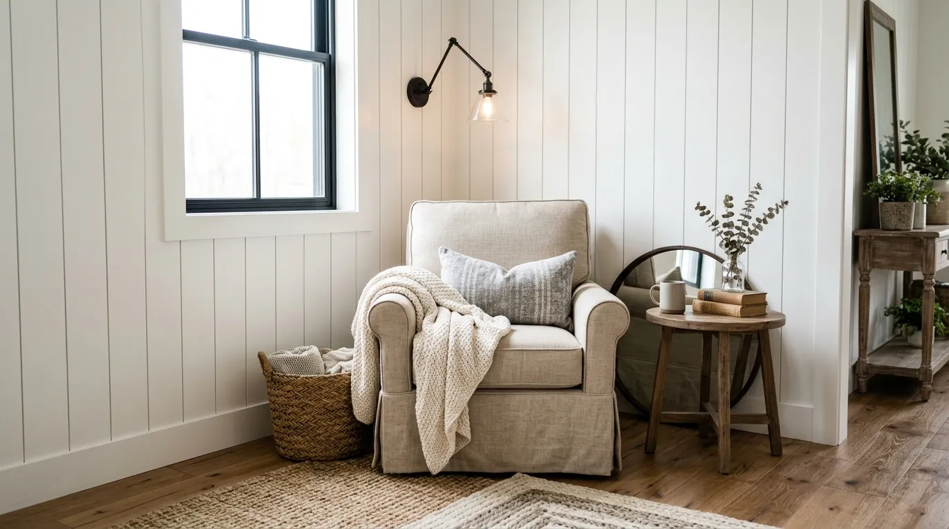 Shiplap Accent Corner