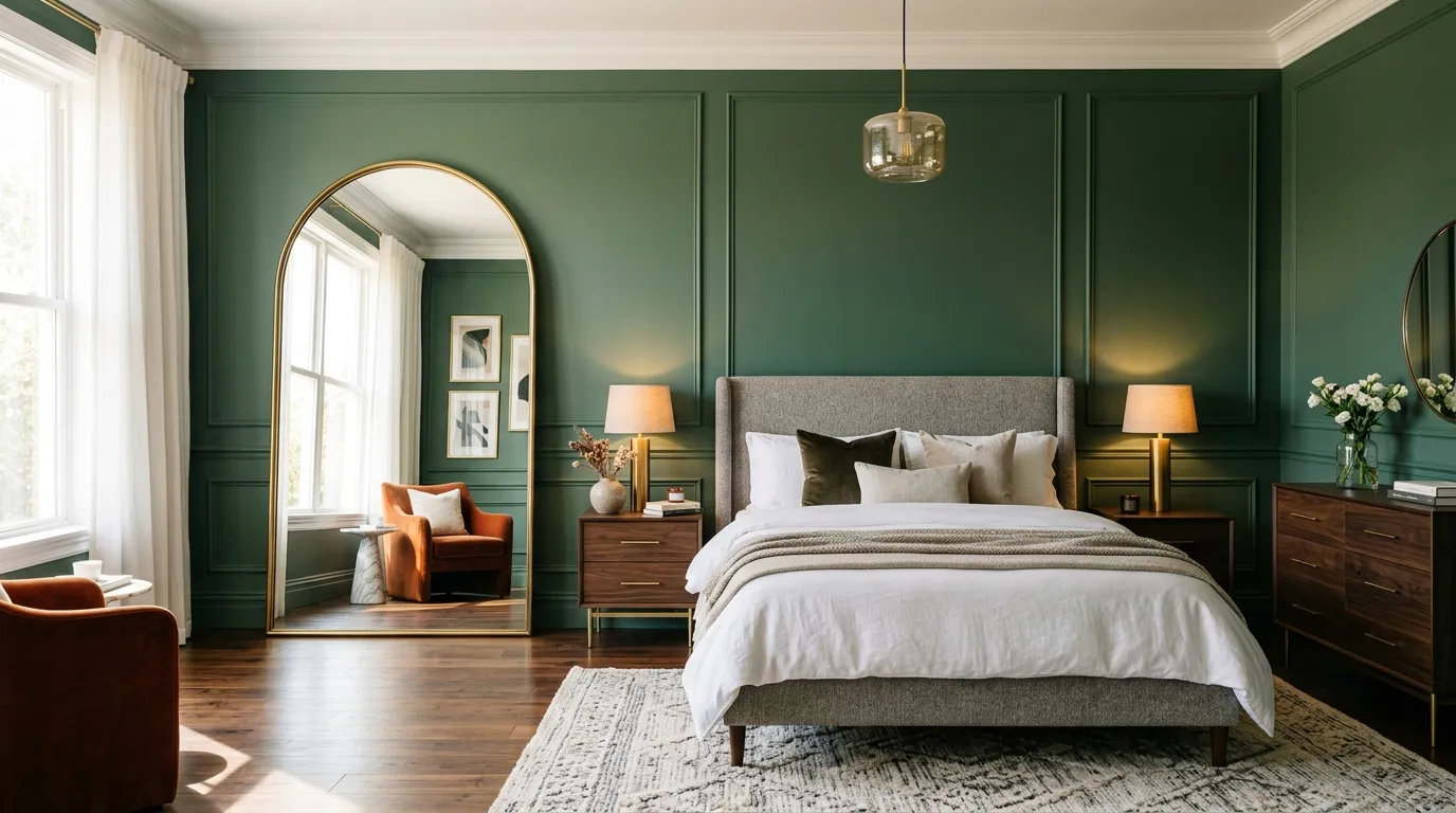 Floor-Length Arched Mirror