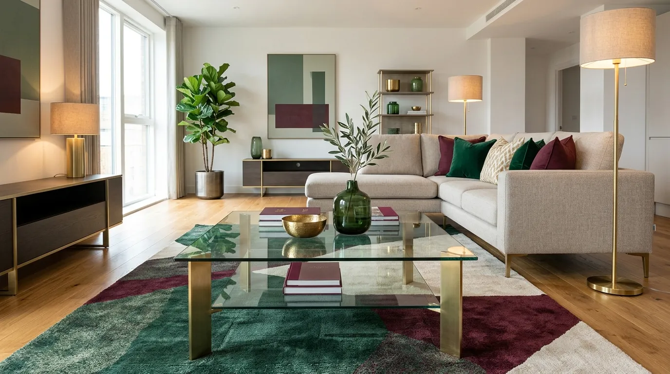 Glass and Metal Accents