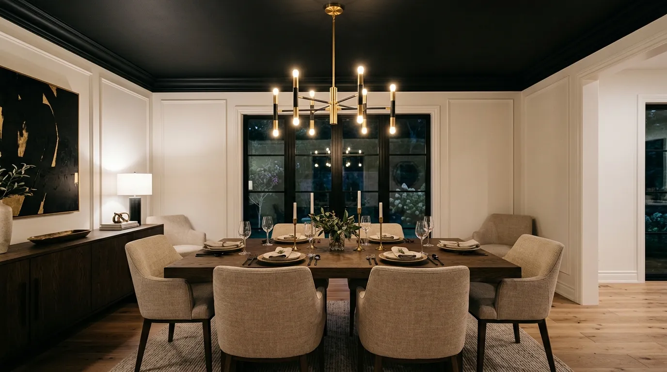 Black Ceiling Accent