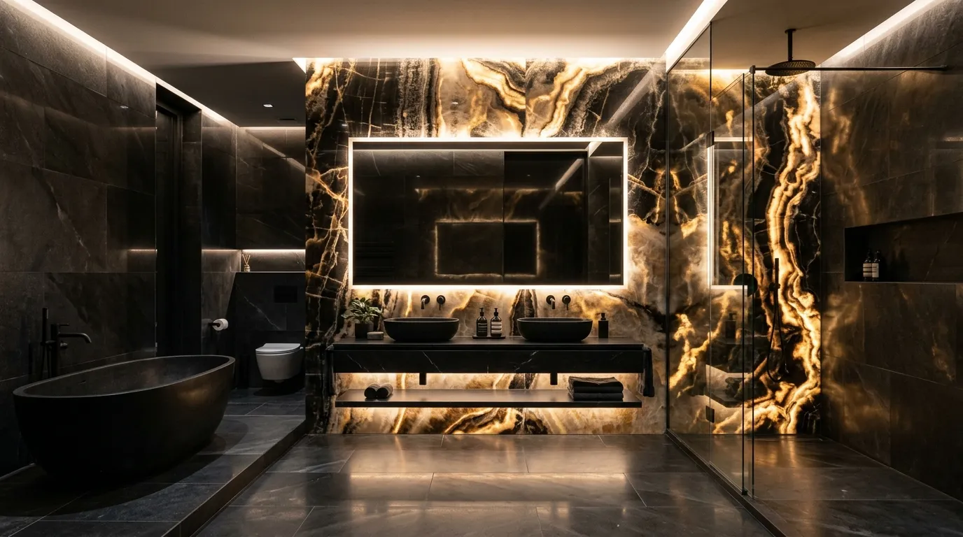 Black Onyx Feature Wall