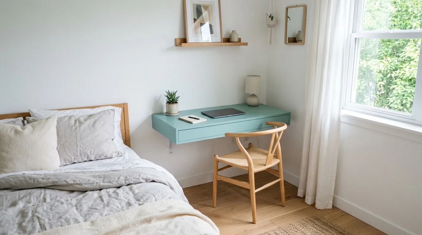 Colorful Floating Desk