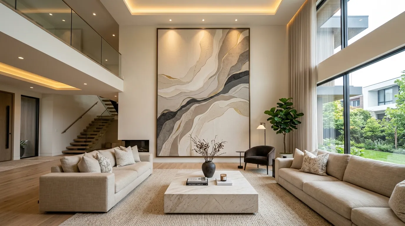 Floor-to-Ceiling Art Panel