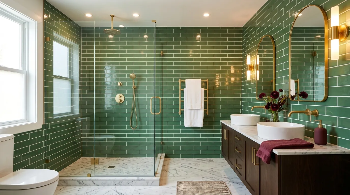 Green Subway Tiles