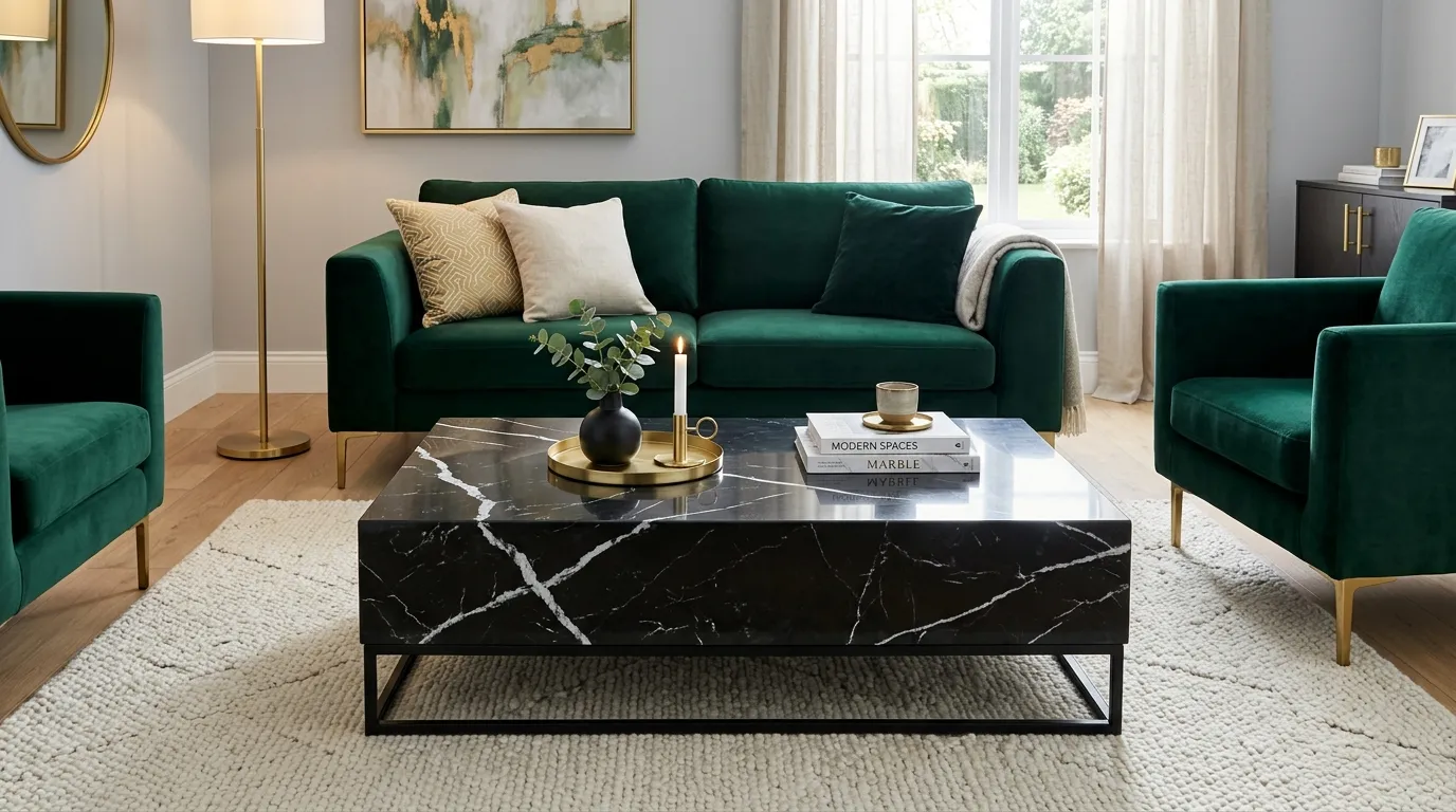 Black Marble Coffee Table