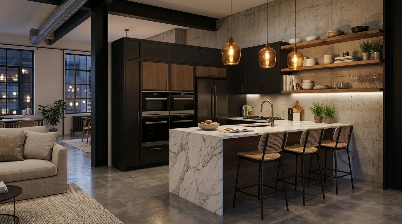 Black Steel Kitchen