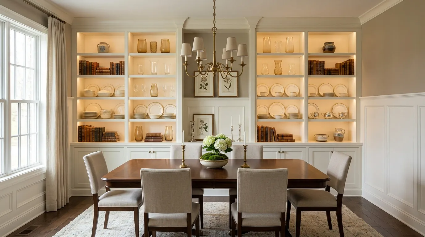 Built-In Wall Shelving