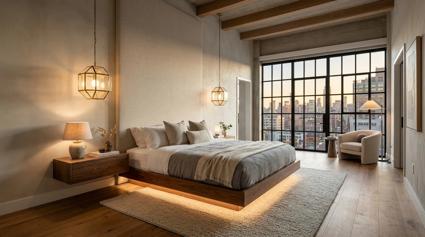 Floating Platform Bed