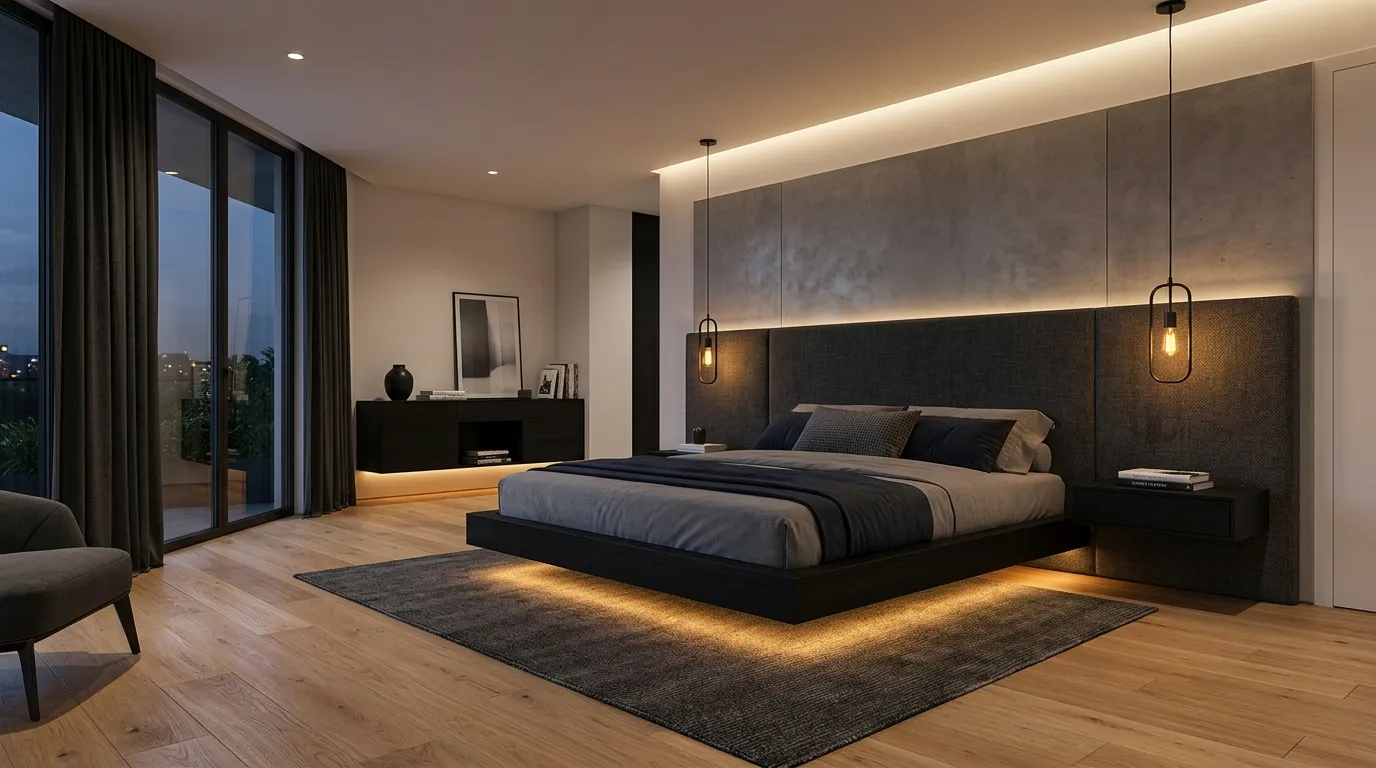 Floating Platform Bed
