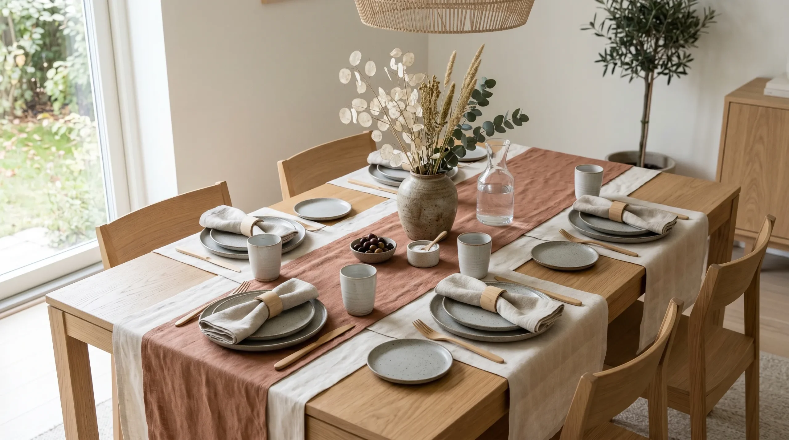 Layered Linen Runner