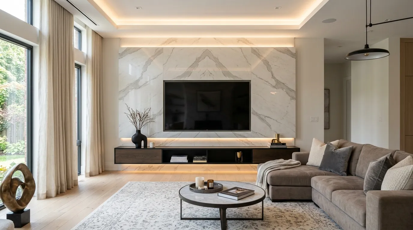 Marble Accent Wall