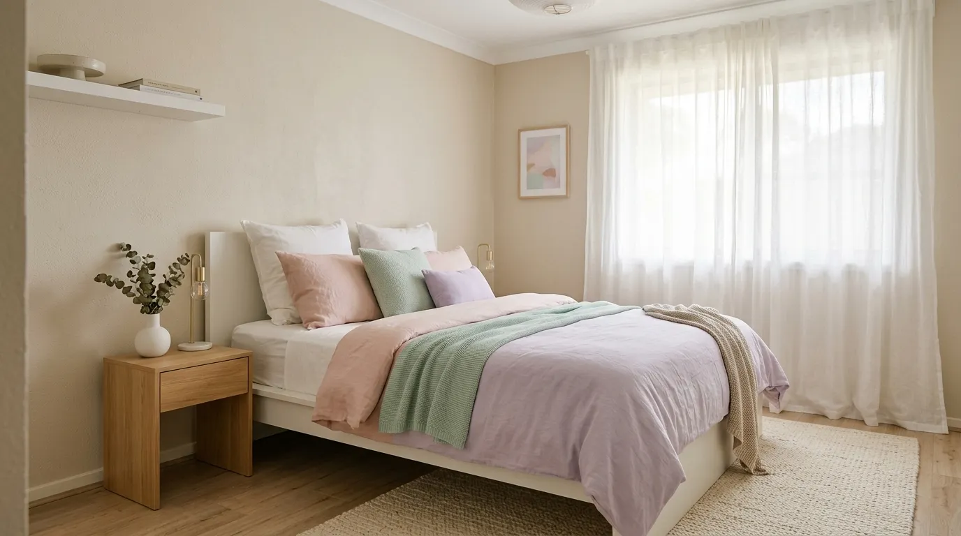Pastel Bedding Layers