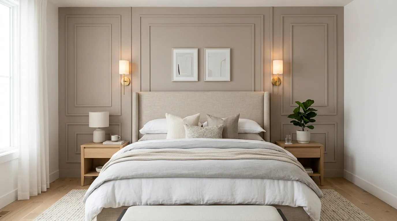Soft Taupe Accent Wall