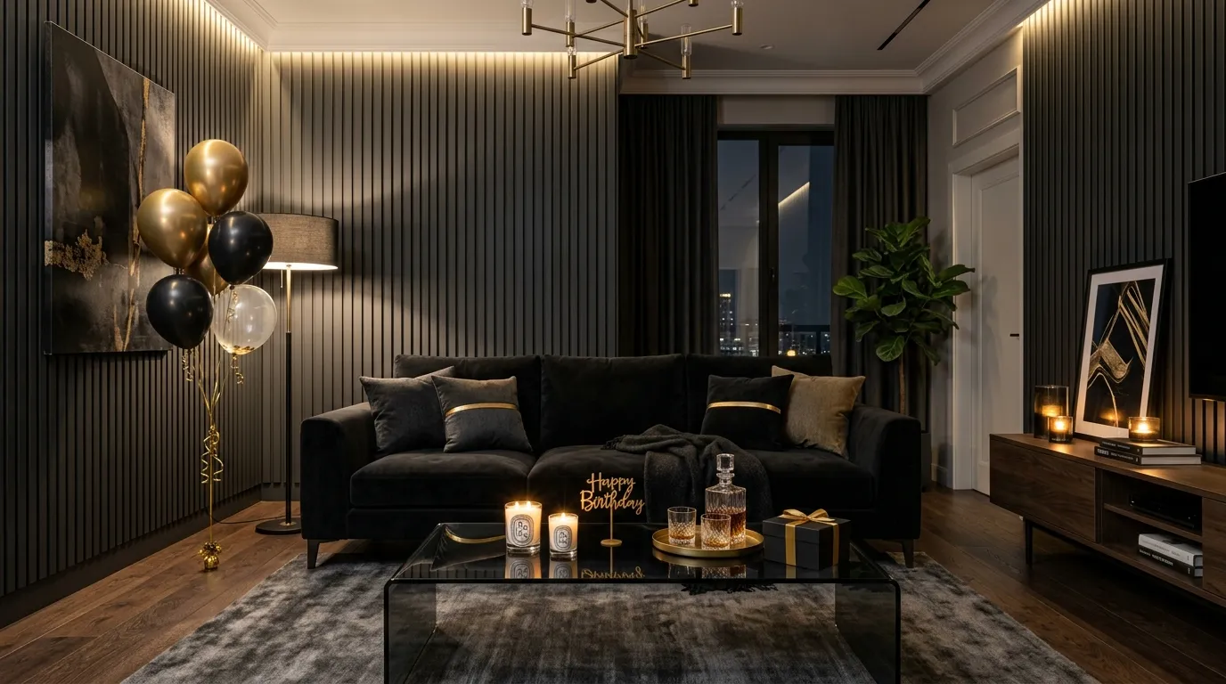 Velvet Black Accents