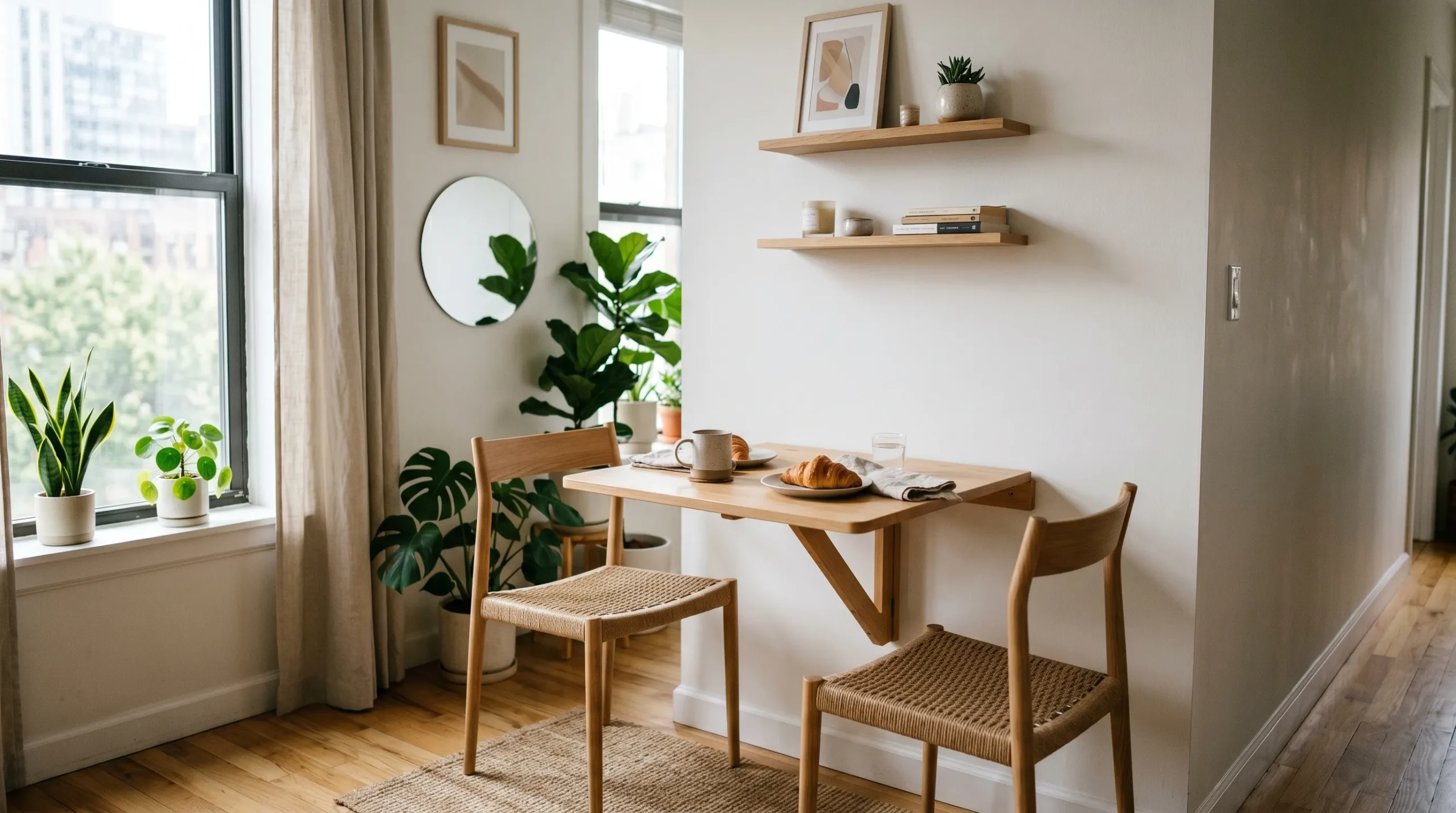 Wall-Mounted Dining Table