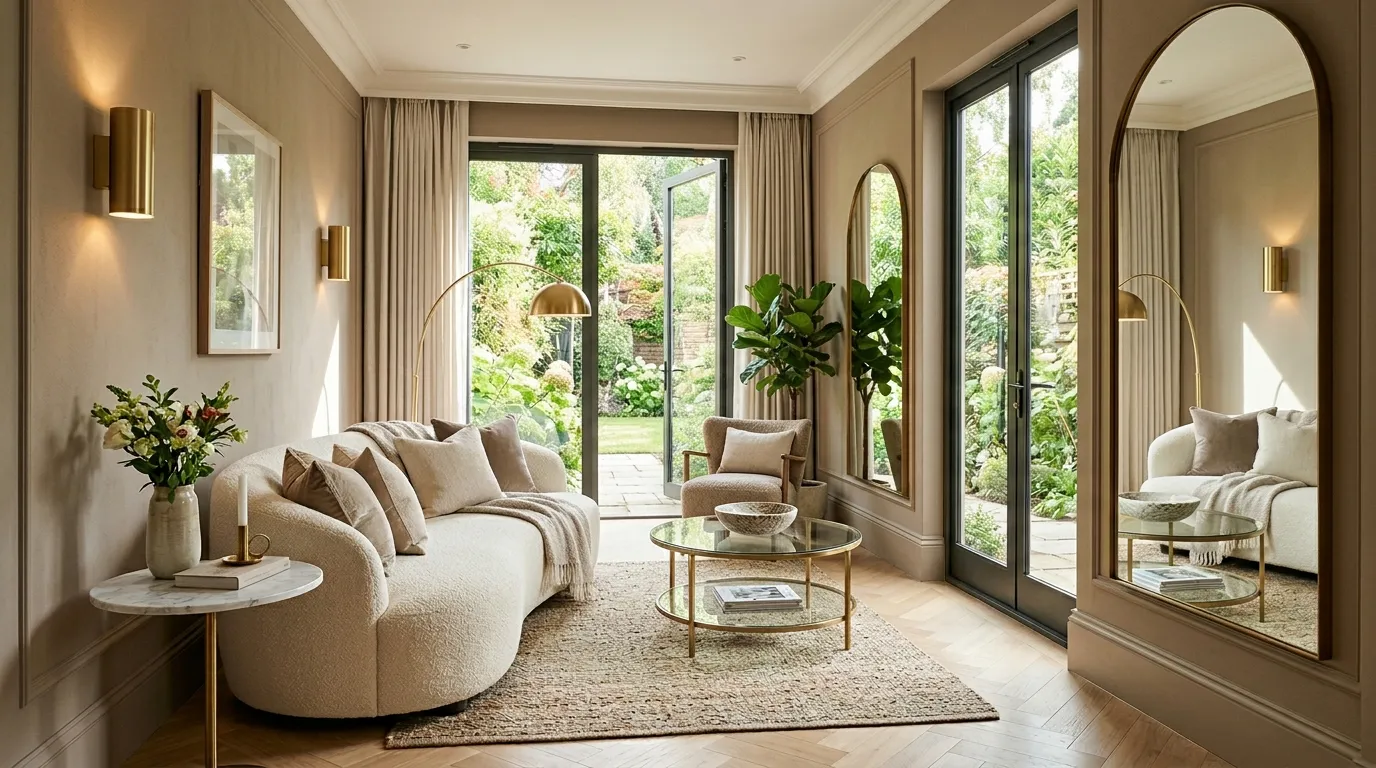 Bronze Mirror Accents