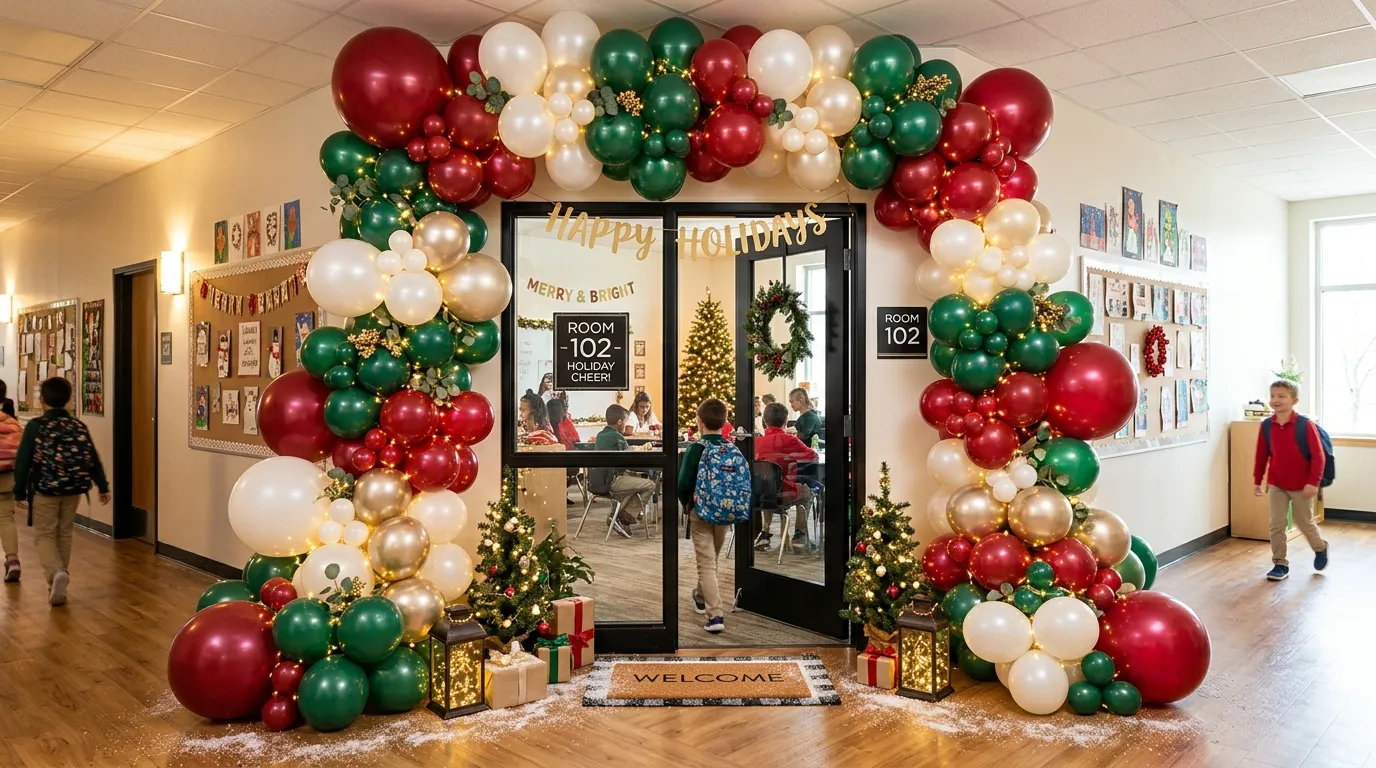 Holiday Balloon Wall