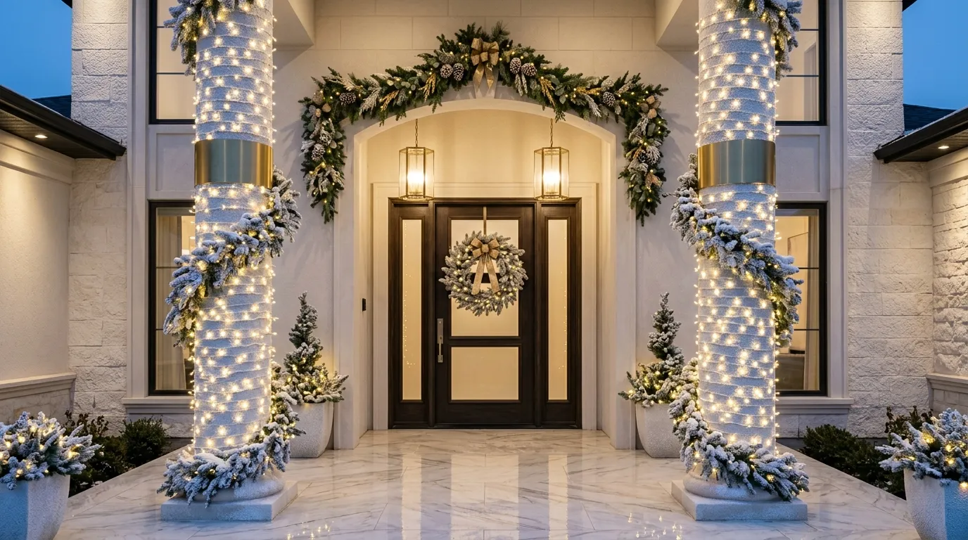 Luxe Frosted Columns