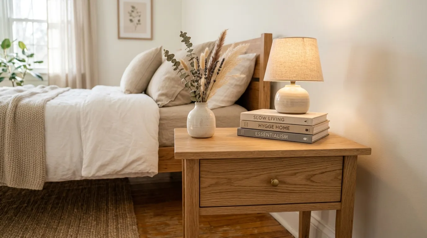 Minimal Nightstand Styling