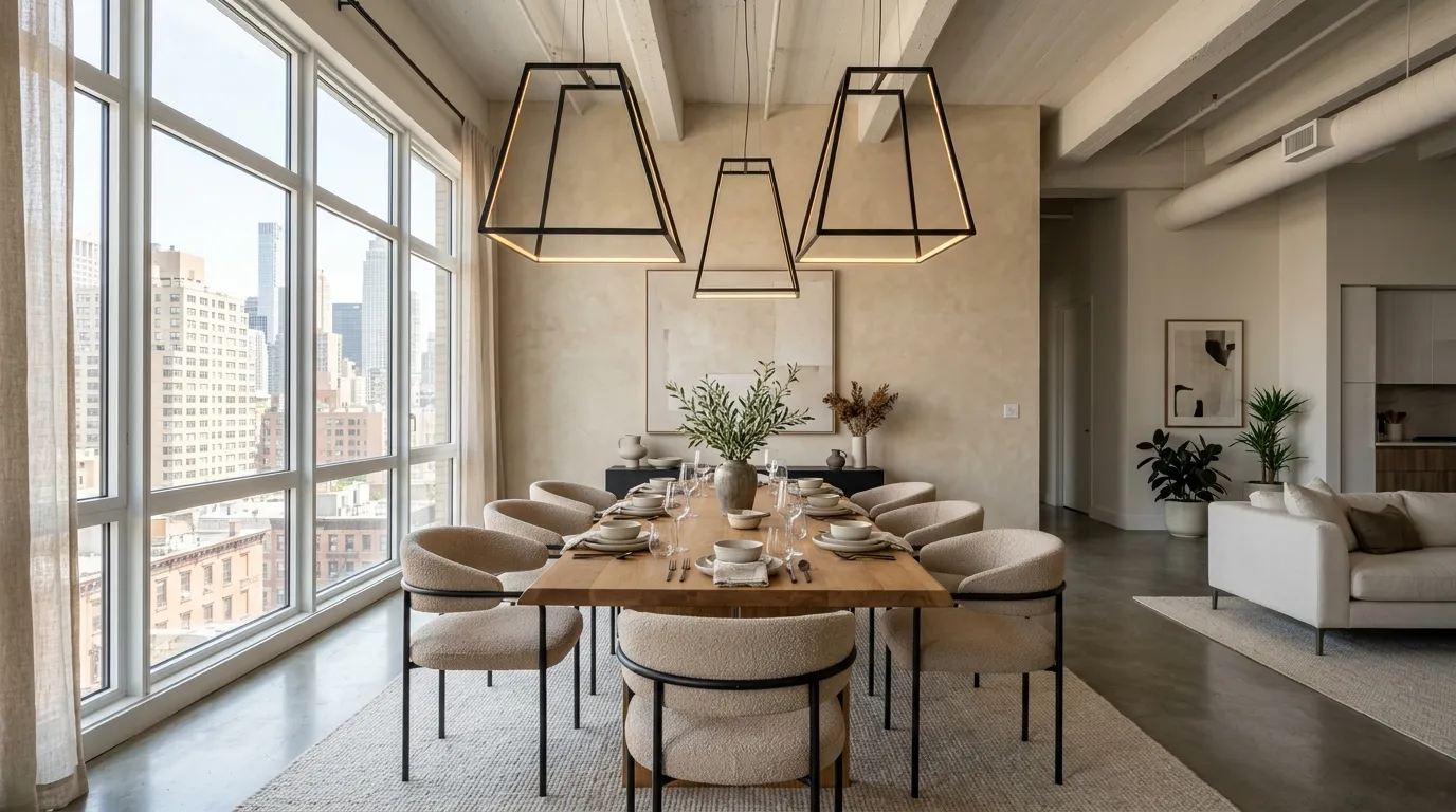 Minimalist Dining Zone